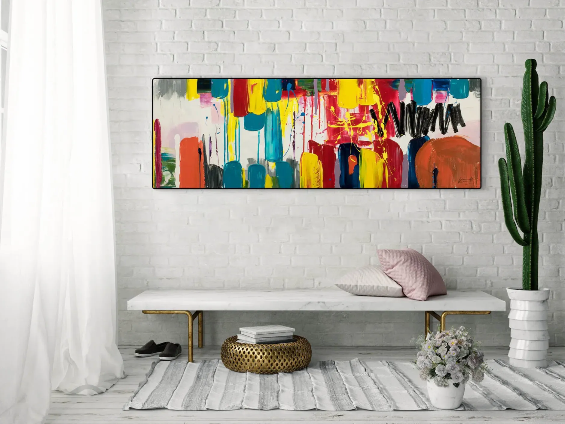 Kunstdruck 'Künste der Farben'