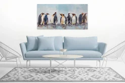 Kunstdruck 'Kreis der Pinguine'