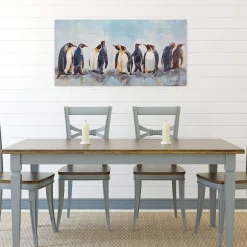Kunstdruck 'Kreis der Pinguine'