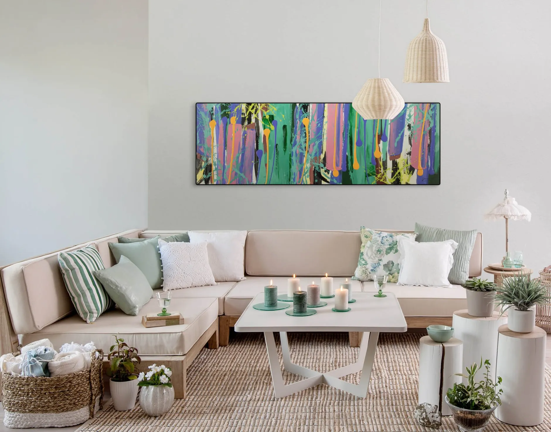 Kunstdruck 'Kunterbunte Ära'