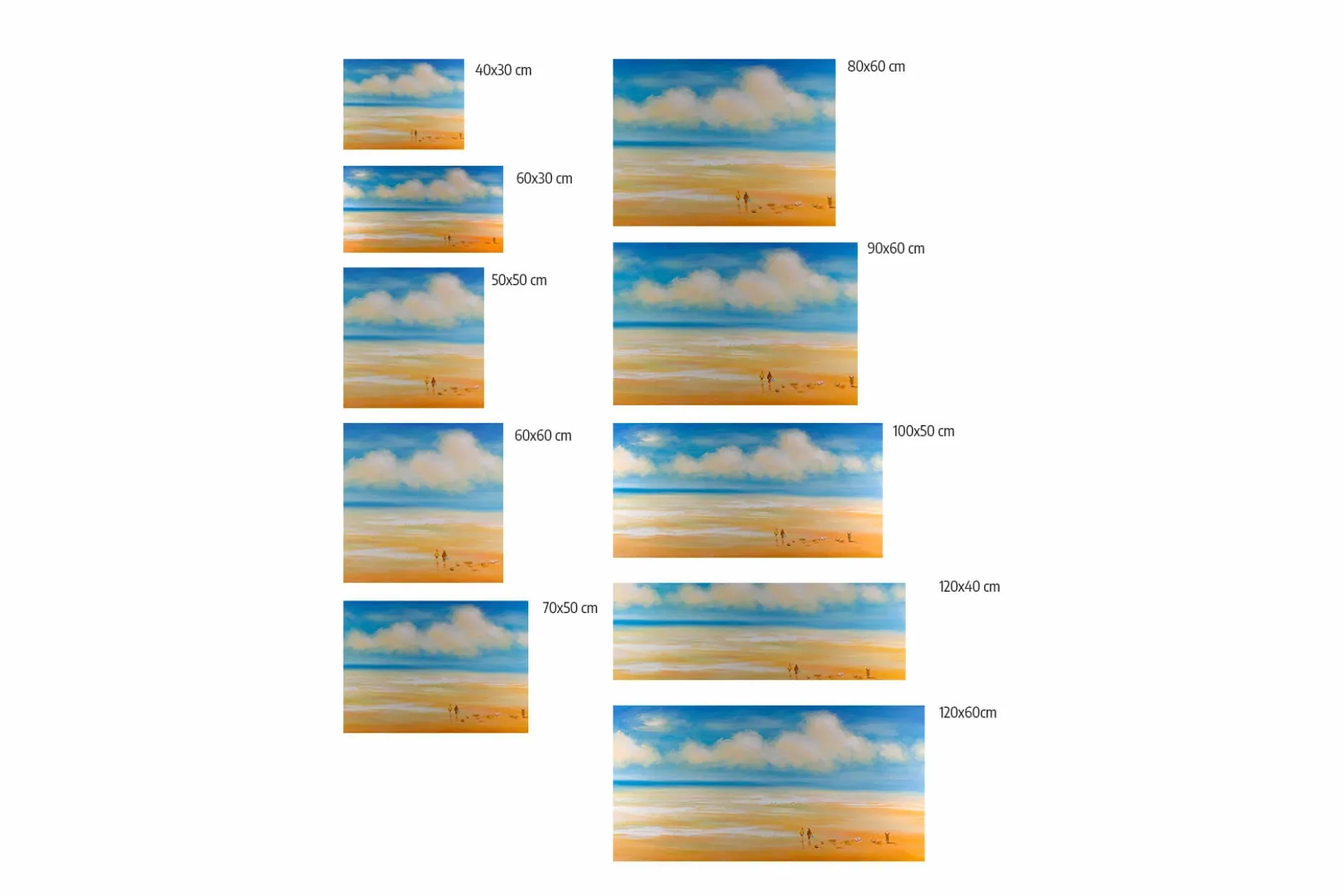 Kunstdruck 'Melodie der Meere'