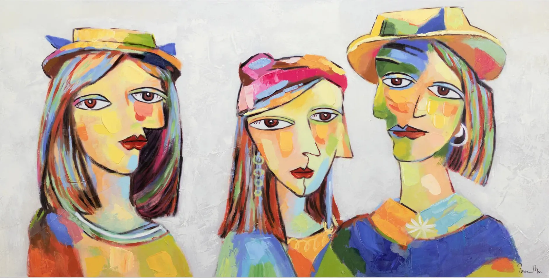 Kunstdruck 'Picasso's Musen'
