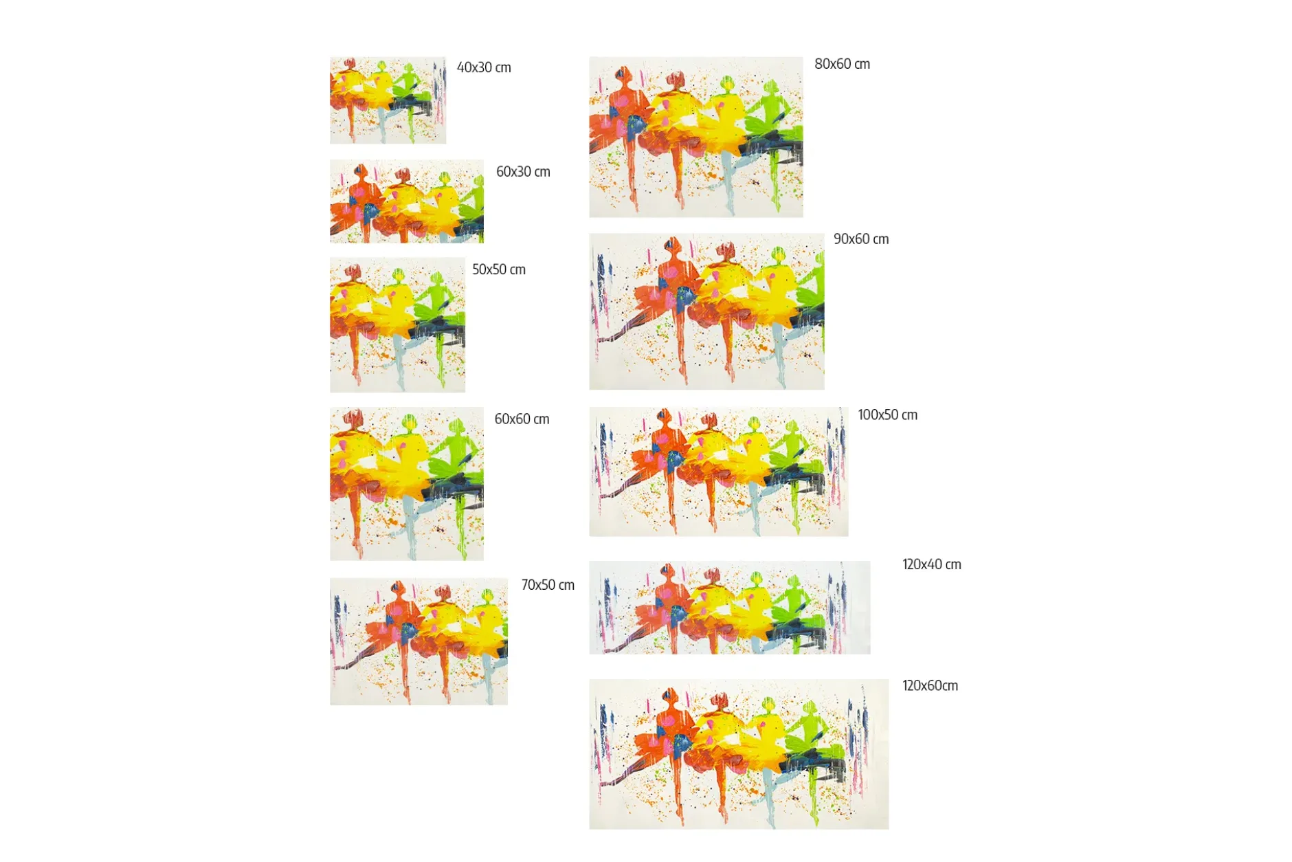 Kunstdruck 'Primary Dancers'