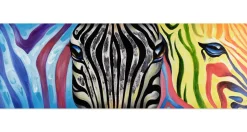 Kunstdruck 'Psychedelic Zebra'