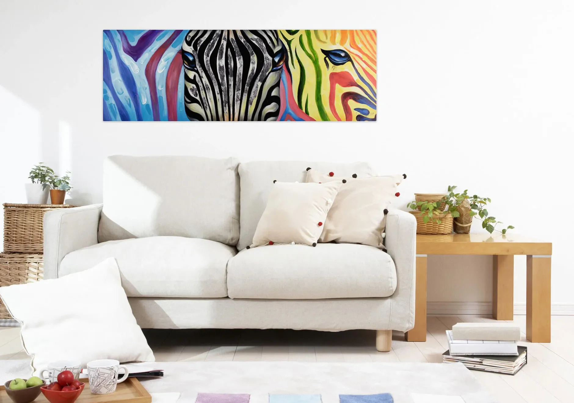 Kunstdruck 'Psychedelic Zebra'