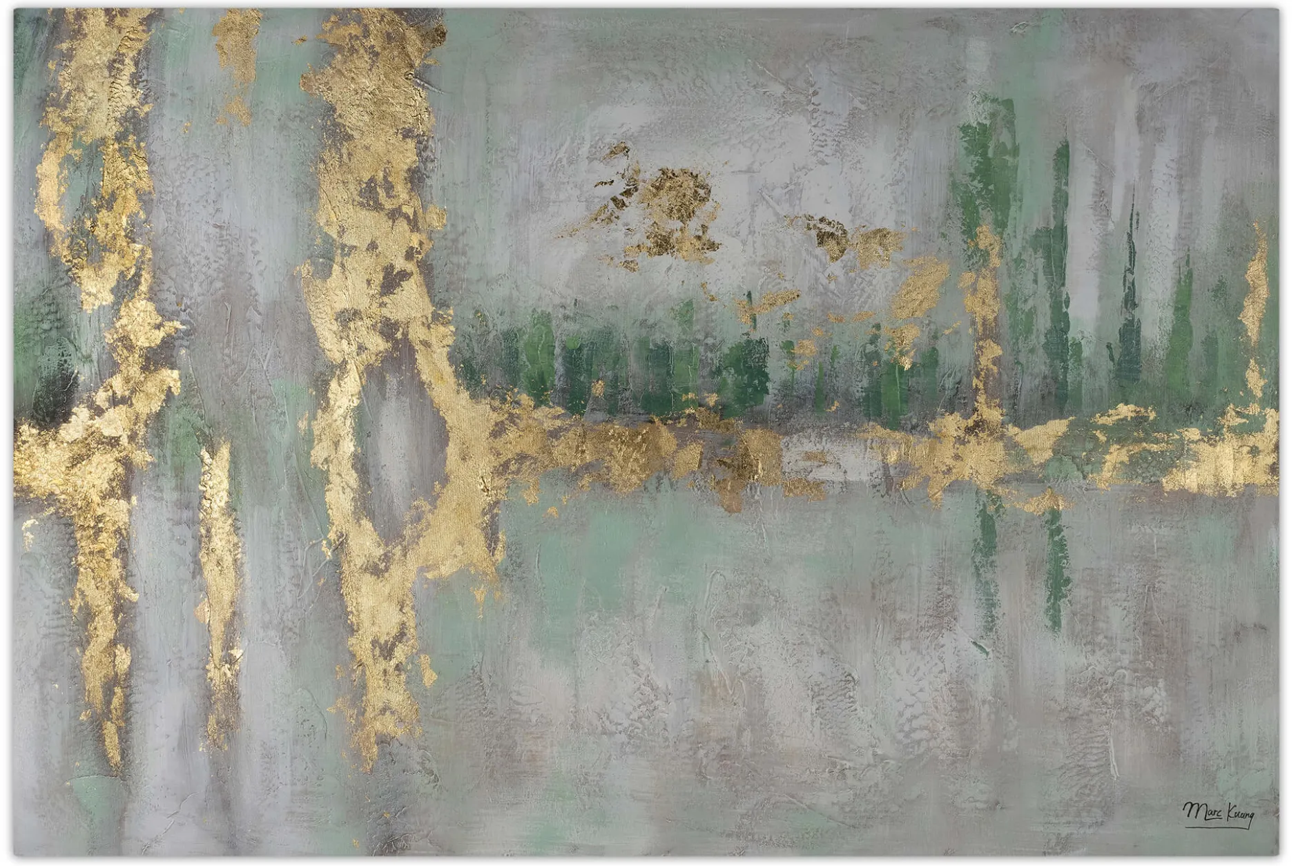 Kunstdruck 'Riverside Stroll'