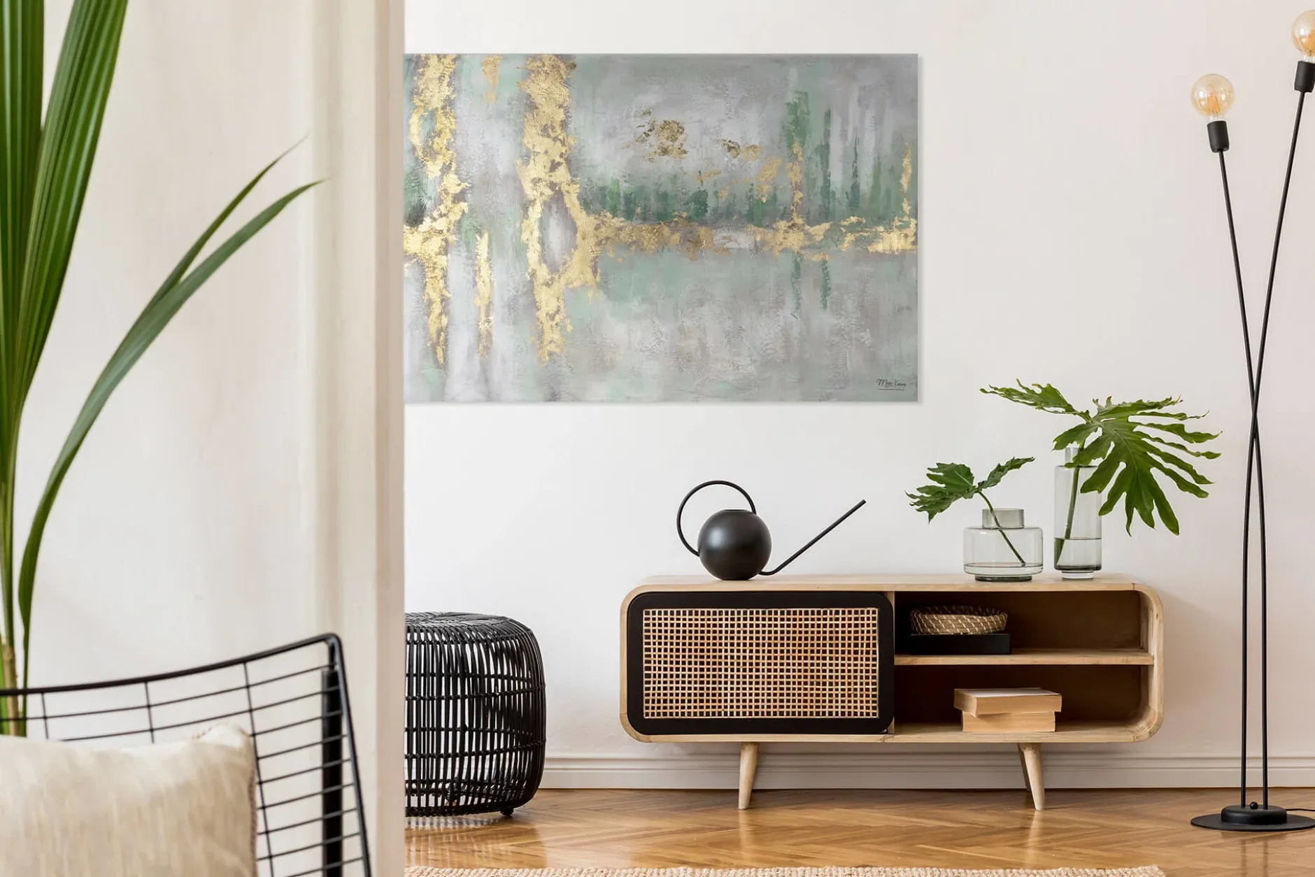 Kunstdruck 'Riverside Stroll'