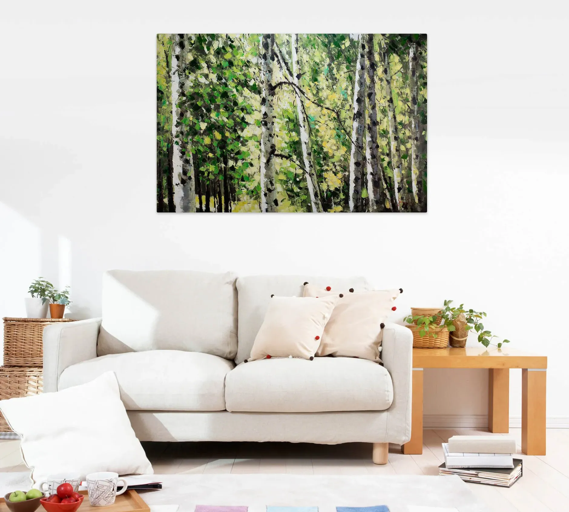 Kunstdruck 'Sanfter Gruß durch den Wald'
