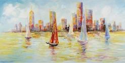 Kunstdruck 'Skyline Sailing'