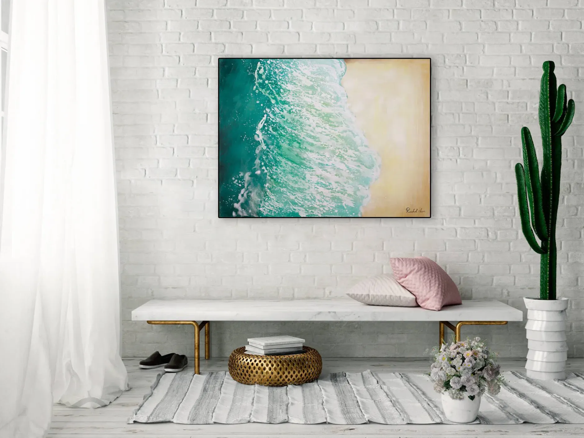 Kunstdruck 'Sommer in Ibiza'