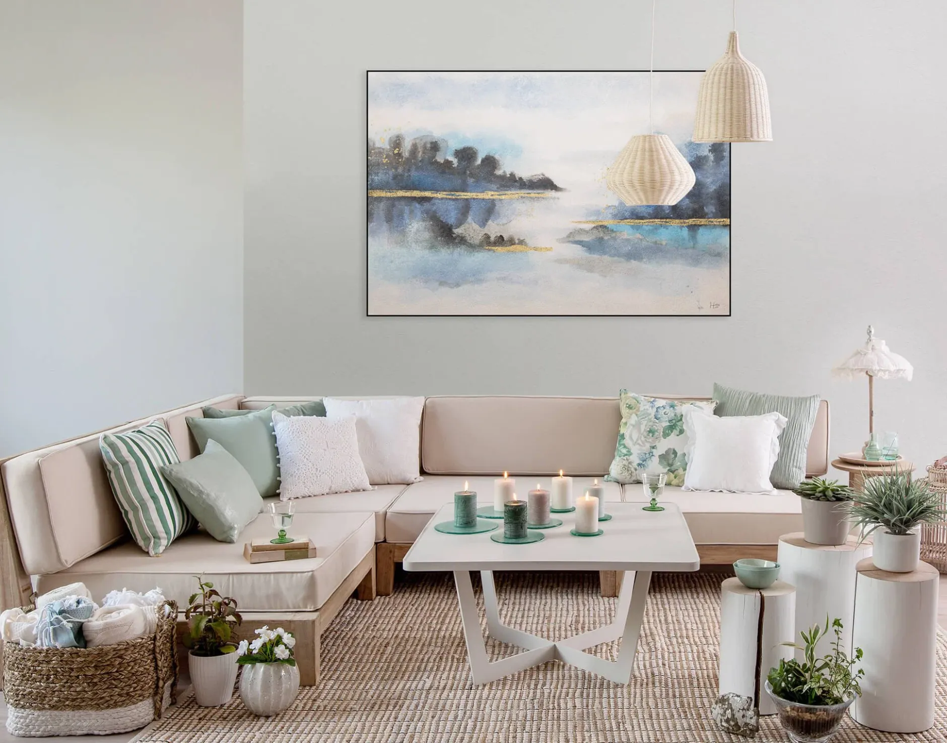 Kunstdruck 'Von Ufer zu Ufer'