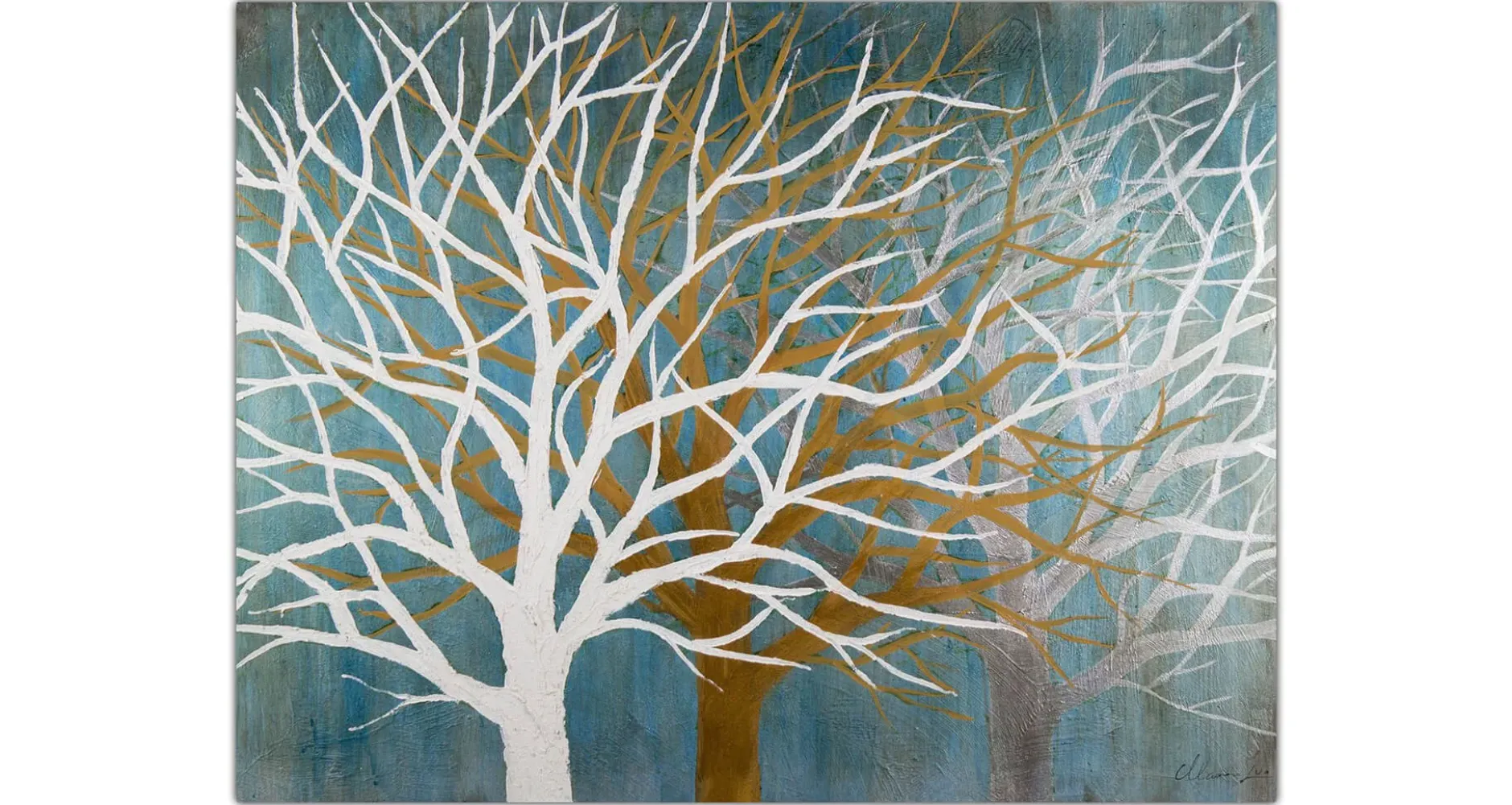Kunstdruck 'Where the Treetops glisten'