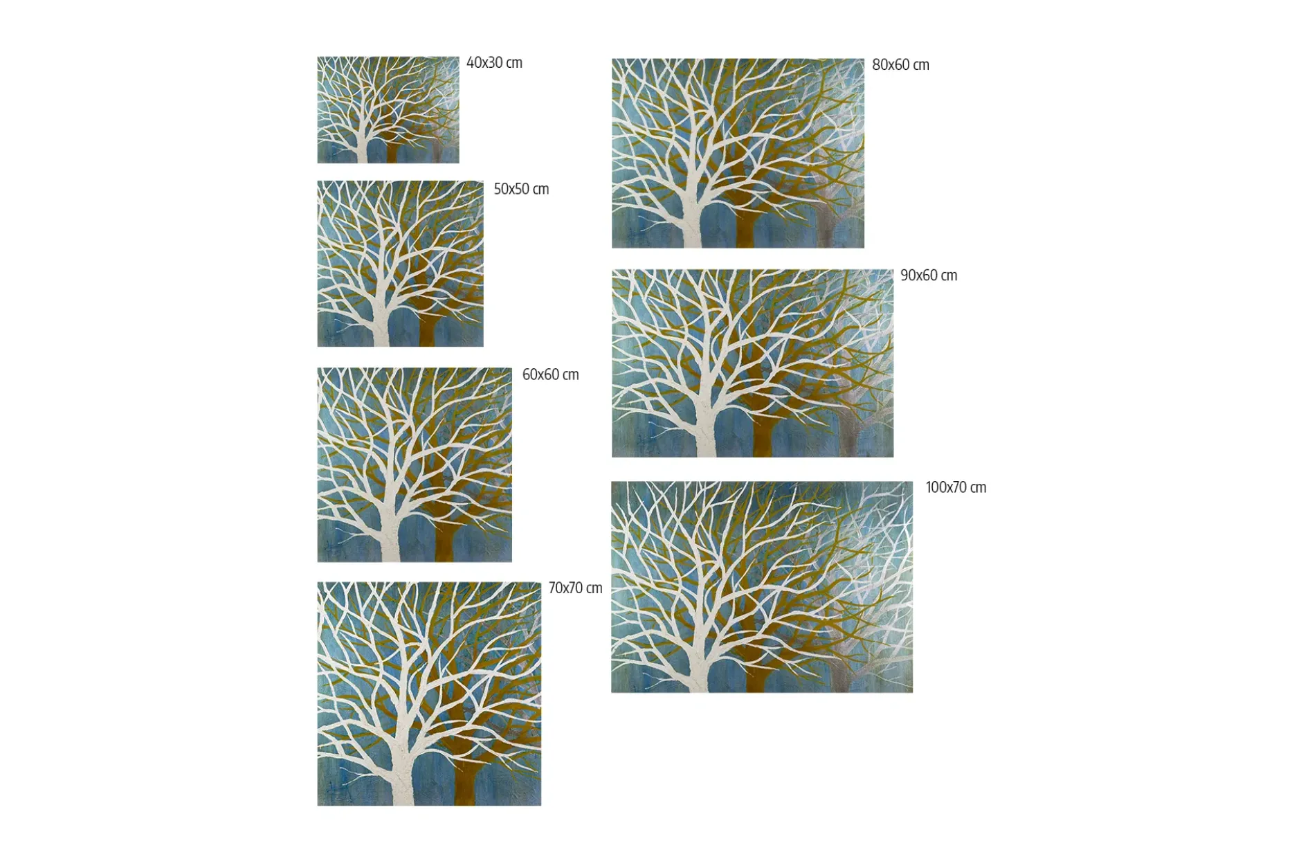Kunstdruck 'Where the Treetops glisten'