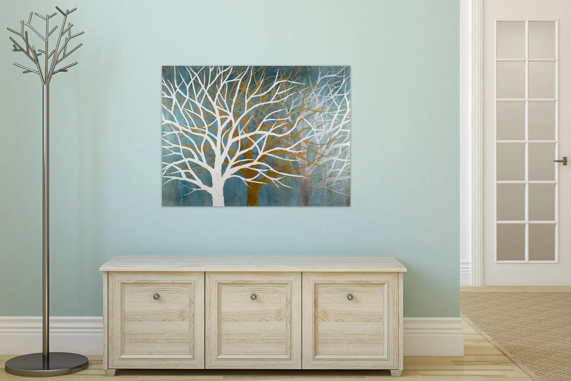 Kunstdruck 'Where the Treetops glisten'