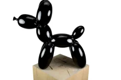 Kunststein Skulptur 'Balloon Poodle' 50x46x18cm