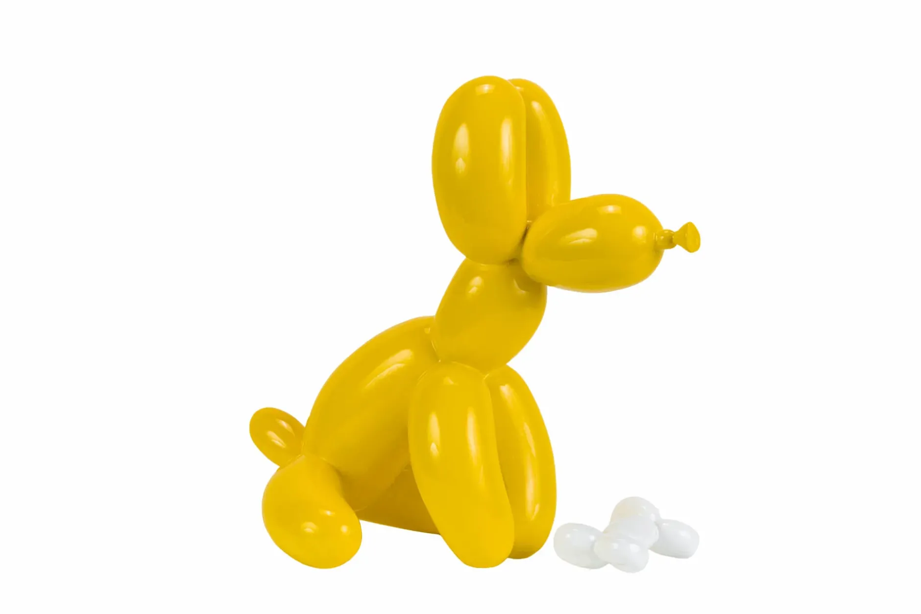 Kunststein Skulptur 'Bright Doggo' 30x28x18cm