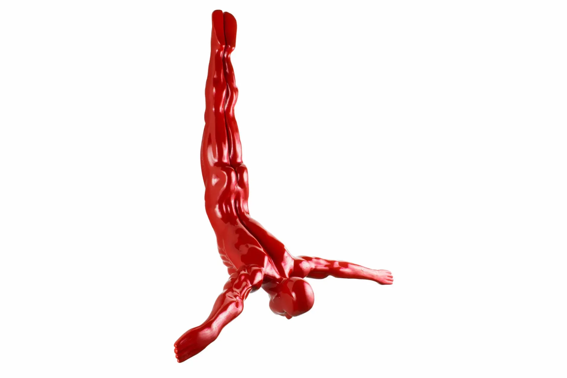 Kunststein Skulptur 'Diving Man' 53x56x24cm