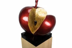 Kunststein Skulptur 'Evas Apfel' 51x54x40cm