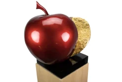 Kunststein Skulptur 'Evas Apfel' 51x54x40cm