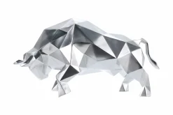 Kunststein Skulptur 'Feuriger Kampf' 51x26x23cm