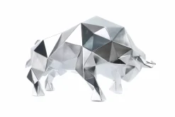 Kunststein Skulptur 'Feuriger Kampf' 51x26x23cm