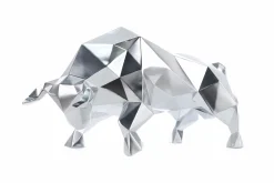 Kunststein Skulptur 'Feuriger Kampf' 51x26x23cm