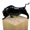 Kunststein Skulptur 'Fokussiert' 46x33x28cm