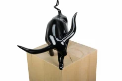 Kunststein Skulptur 'Fokussiert' 46x33x28cm