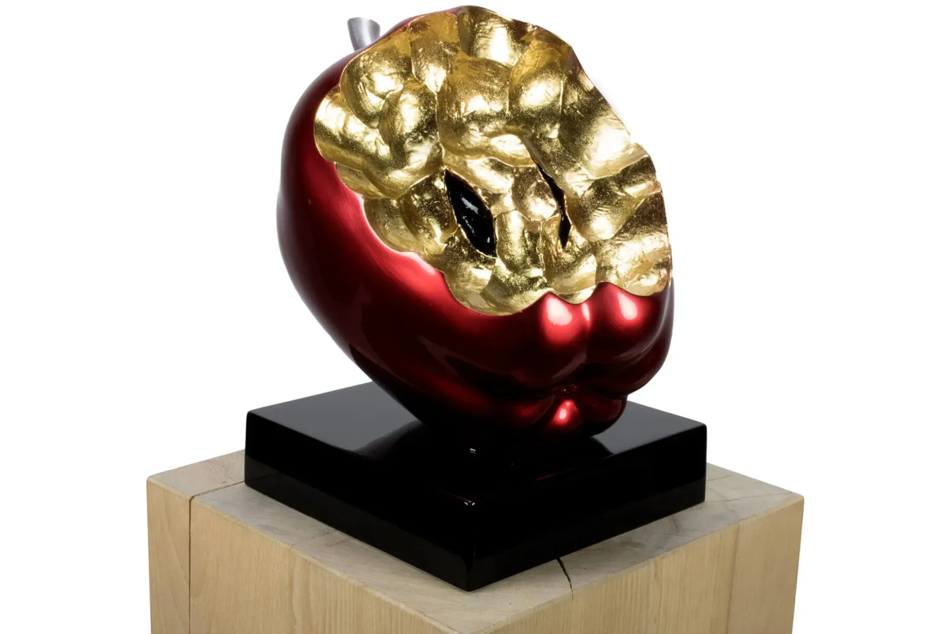 Kunststein Skulptur 'Gesunder Genuss' 31x31x23cm