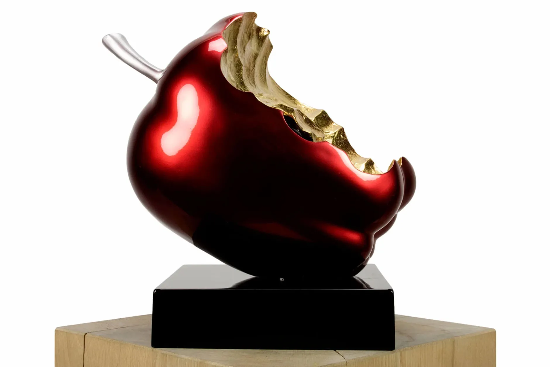 Kunststein Skulptur 'Gesunder Genuss' 31x31x23cm