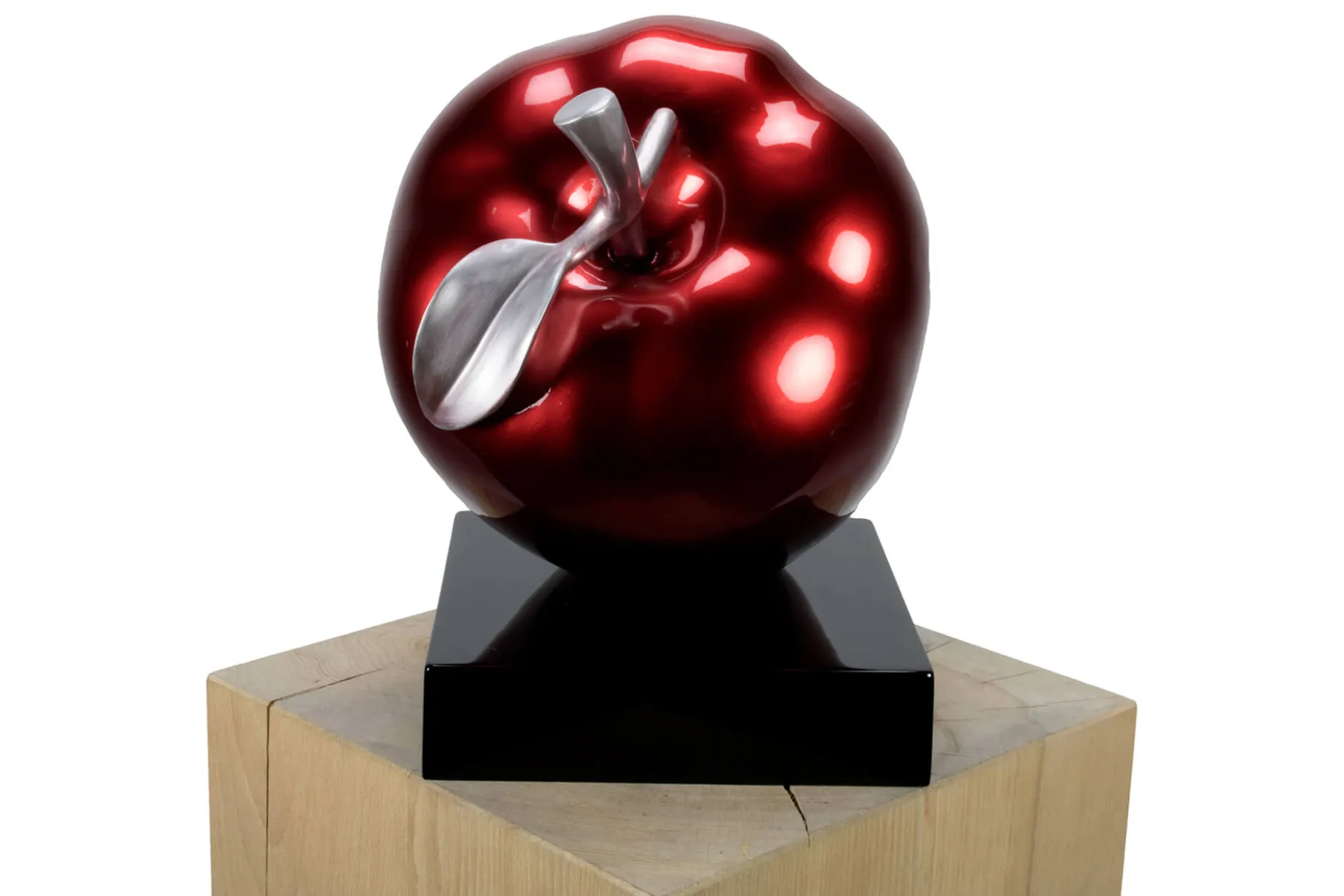 Kunststein Skulptur 'Gesunder Genuss' 31x31x23cm