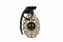 Kunststein Skulptur 'Gold Pineapple' 15x25x13cm