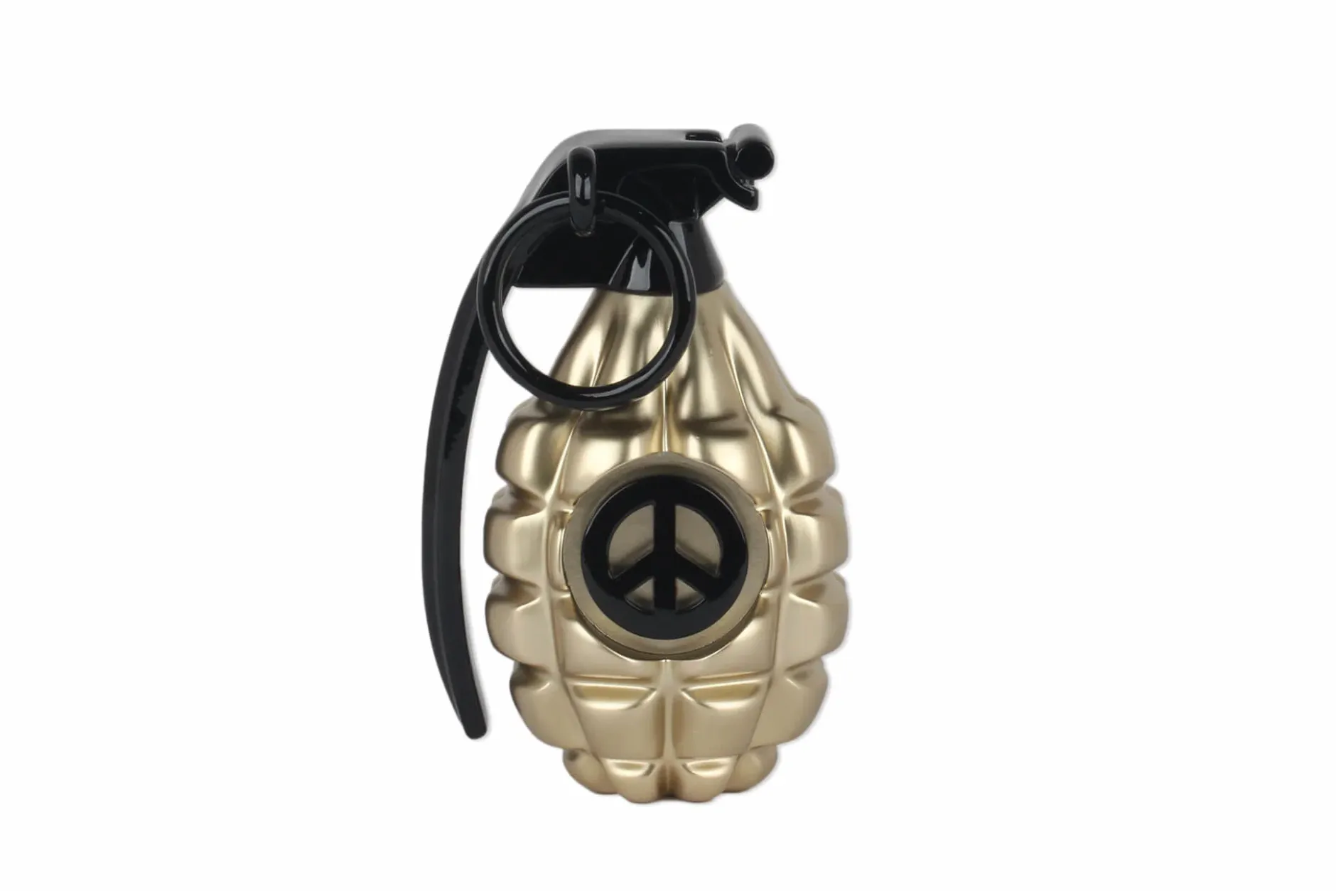Kunststein Skulptur 'Gold Pineapple' 15x25x13cm