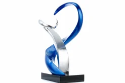 Kunststein Skulptur 'Harmonischer Zweiklang' 45x63x28cm