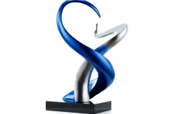 Kunststein Skulptur 'Harmonischer Zweiklang' 45x63x28cm