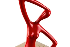 Kunststein Skulptur 'Im Schneidersitz' 25x28x13cm
