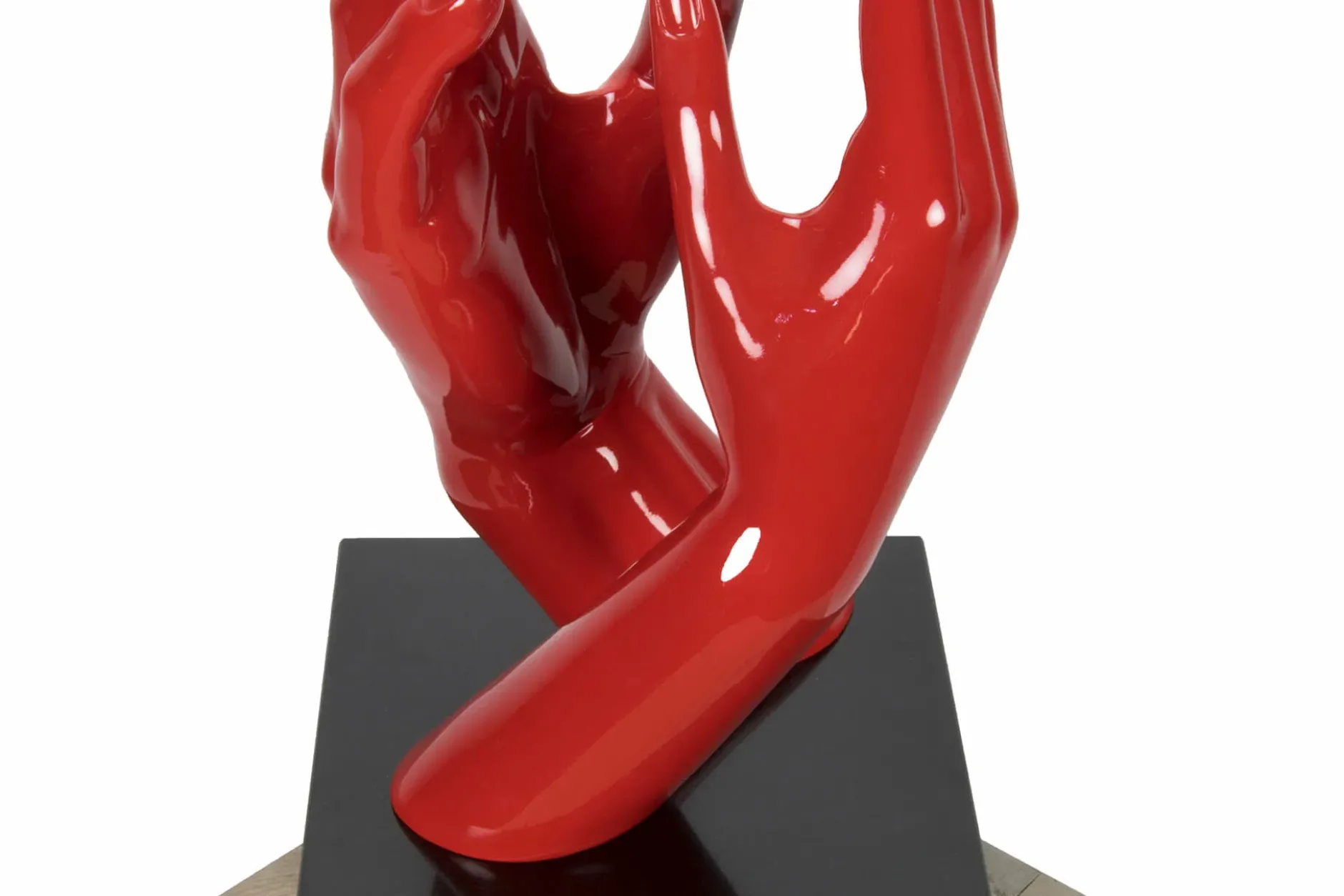 Kunststein Skulptur 'I'm there for you' 21x41x21cm