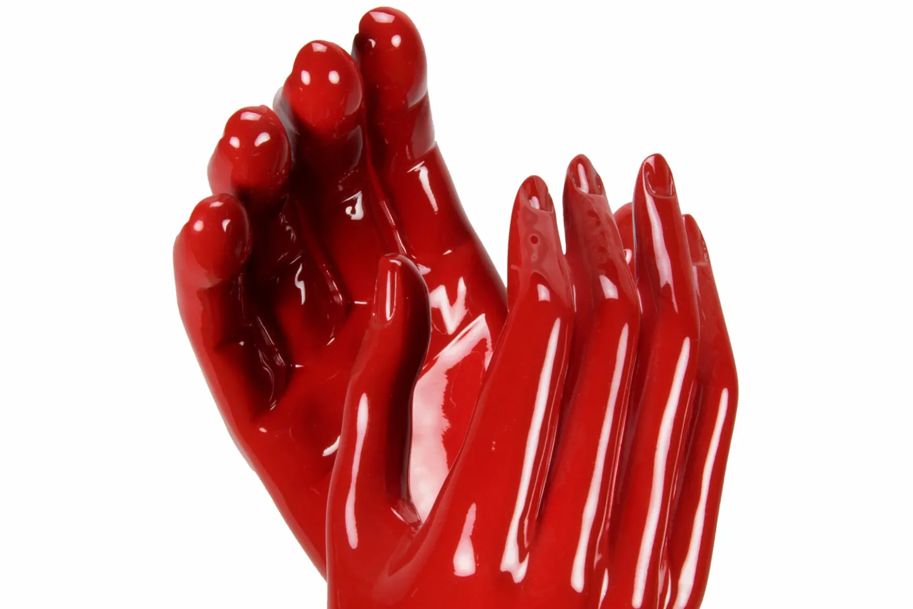 Kunststein Skulptur 'I'm there for you' 21x41x21cm