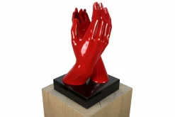 Kunststein Skulptur 'I'm there for you' 21x41x21cm