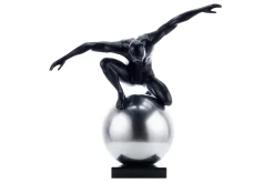 Kunststein Skulptur 'Innere Balance' 48x47x27cm