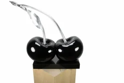 Kunststein Skulptur 'In Schwarz getaucht' 70x72x31cm