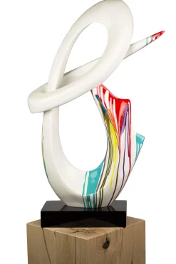 Kunststein Skulptur 'Interwoven' 50x79x20cm