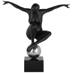 Kunststein Skulptur 'Kern der Konzentration' 48x45x36cm
