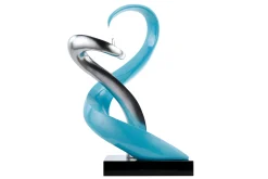 Kunststein Skulptur 'Kühle Anziehung' 45x63x28cm