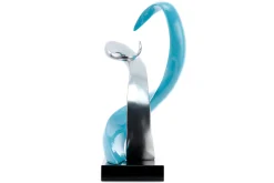 Kunststein Skulptur 'Kühle Anziehung' 45x63x28cm