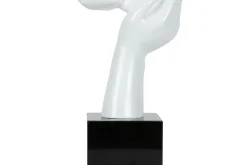 Kunststein Skulptur 'Kuss der Unschuld' 27x50x14cm