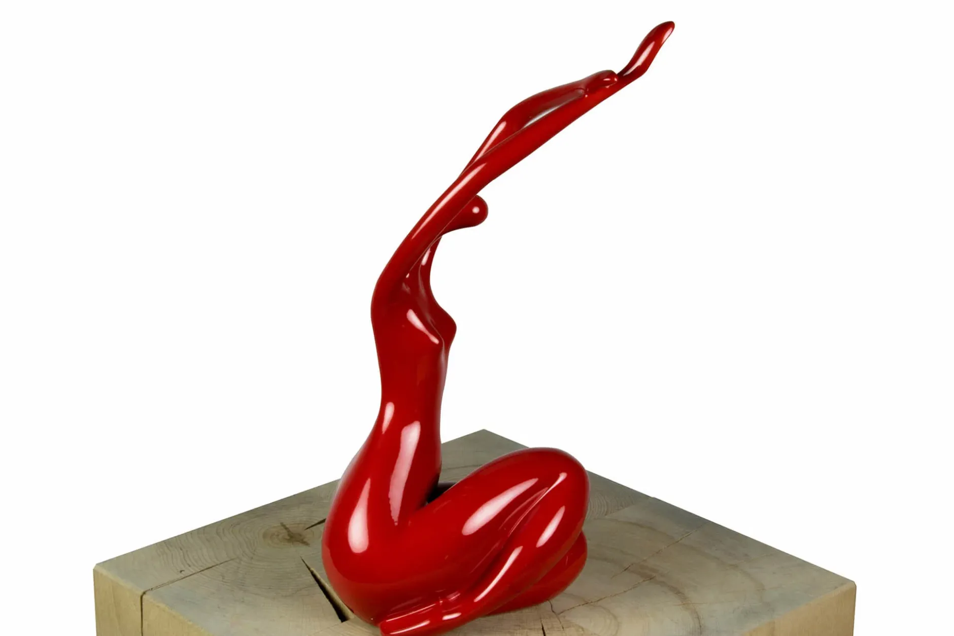 Kunststein Skulptur 'Liebreizende Lady' 14x33x11cm