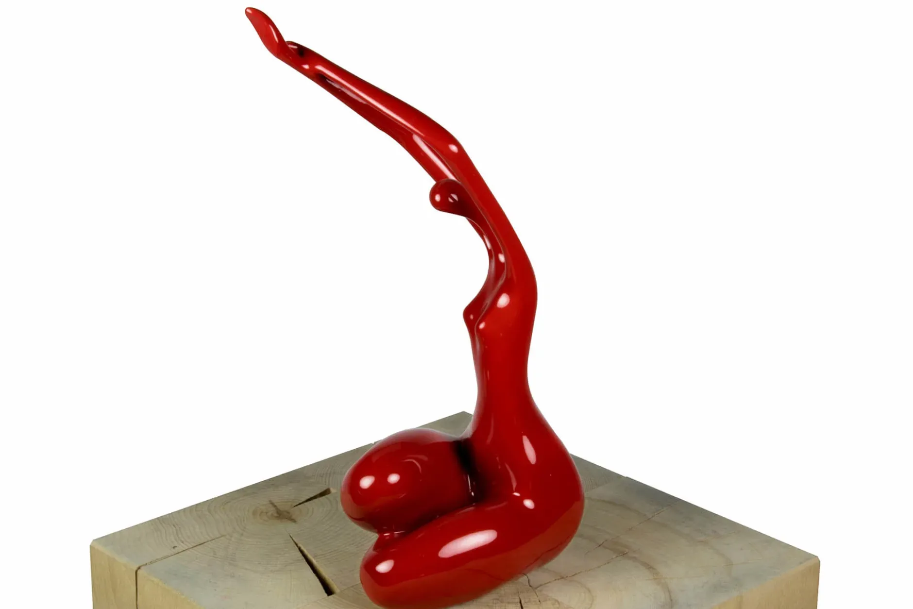 Kunststein Skulptur 'Liebreizende Lady' 14x33x11cm
