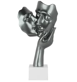 Kunststein Skulptur 'Lover's Kiss' 27x50x14cm
