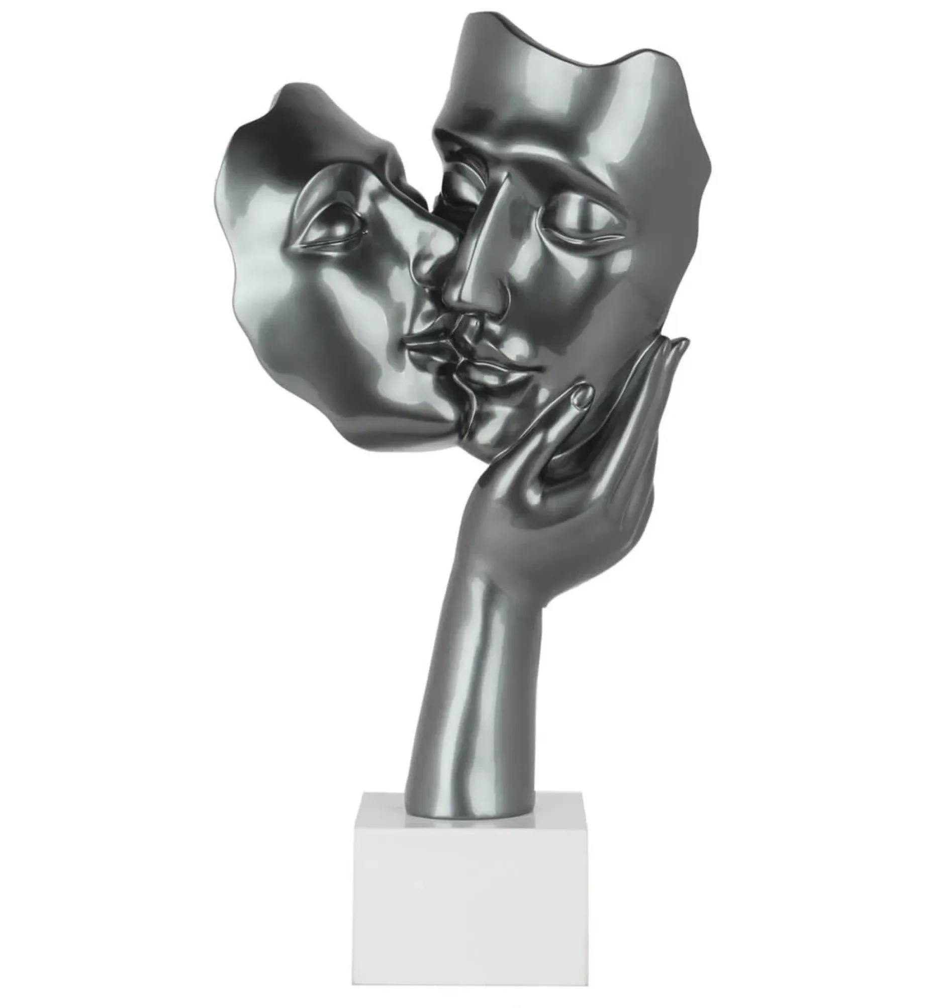 Kunststein Skulptur 'Lover's Kiss' 27x50x14cm